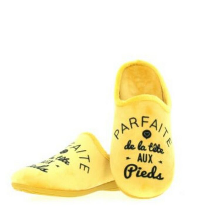 Mules pour femme de la marque La maison de l'espadrille référence 102-6F12 Jaune. Disponible chez Chauss'Family magasin chaussures Issoire