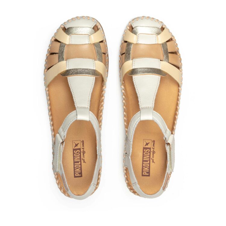 Sandales avec bout fermé pour femme de la marque Pikolinos. Référence : Cadaques W8K-0965C1 Nata. Disponible chez Chauss'Family chaussures à Issoire.