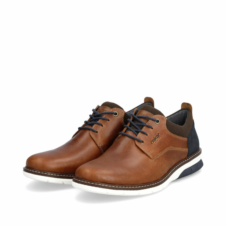 Chaussures marron pour homme marque Rieker. Référence 14405-24 Amaretto. Disponible chez Chauss'Family magasin de chaussures à Issoire.