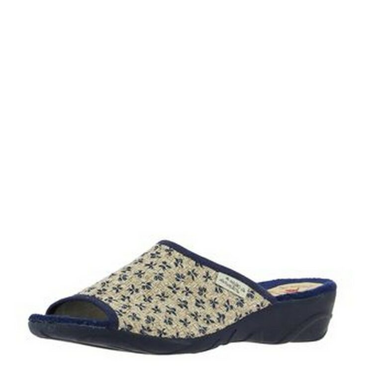 Mules bout ouvert pour femme de la marque La maison de l'espadrille référence 2059 Marine. Disponible chez Chauss'Family magasin de chaussures à Issoire.