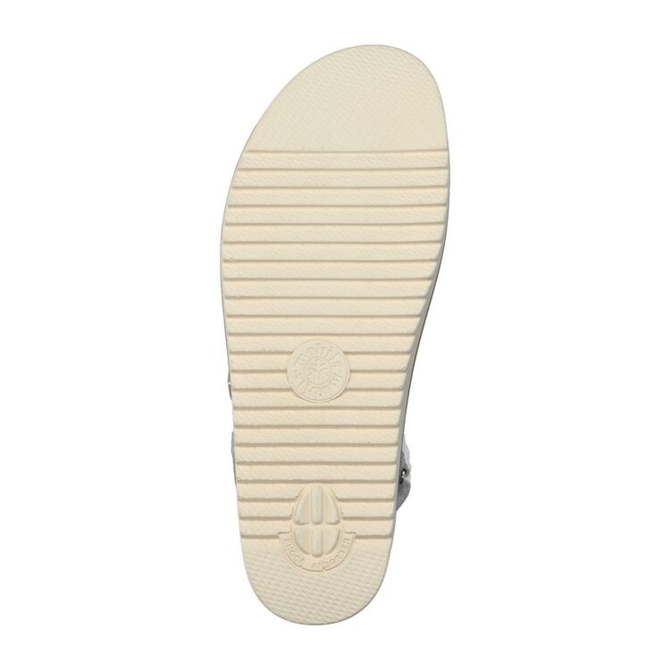 Sandales réglables blanches pour femme marque Mobils. Darcie White. Disponible chez Chauss'Family magasin de chaussures à Issoire.