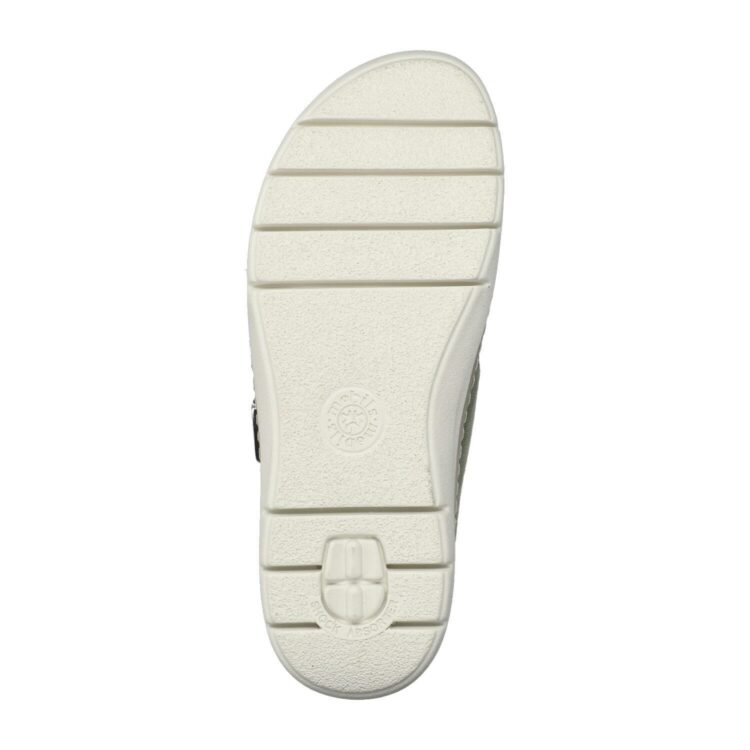 Sandales réglables vertes pour femme marque Mobils. Lalia Almond 8126. Disponible chez Chauss'Family magasin de chaussures à Issoire.