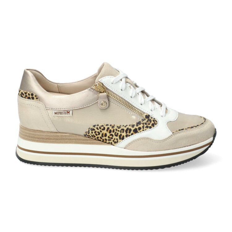 Baskets pour femme de la marque Mephisto. Référence Olimpia Light Sand 12212 25212. Disponible chez Chauss'Family magasin de chaussures à Issoire.