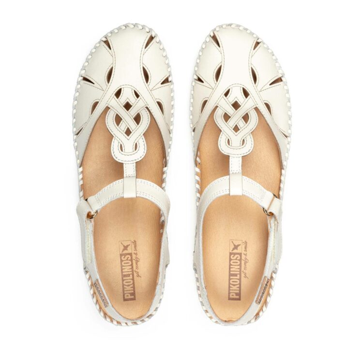 Sandales avec bout fermé pour femme de la marque Pikolinos. Référence : Vallarta 655-0703 Nata. Disponible chez Chauss'Family chaussures à Issoire.