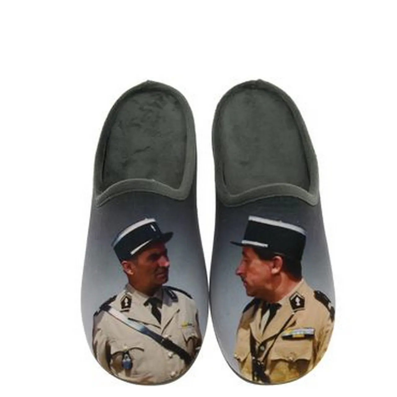 Mules Le Gendarme de Saint-Tropez marque La maison de l'espadrille pour homme. Référence 6772-7 gris. Disponible chez Chauss'Family magasin de chaussures à Issoire.