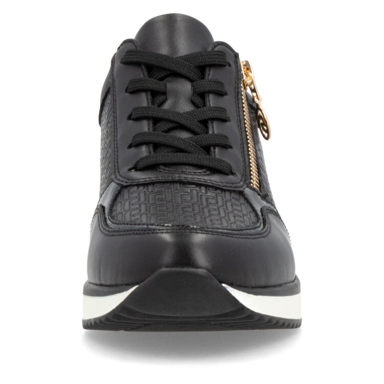 Baskets compensées pour femme marque Remonte. Référence D2417-03 Schwarz. Disponible chez Chauss'Family magasin de chaussures Issoire.