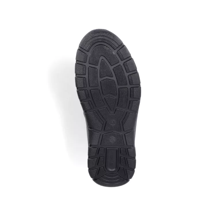 Bottillons noirs fermeture éclair de la marque Rieker. Référence : 03660-00 noir. Disponible chez Chauss'Family magasin de chaussures à Issoire.
