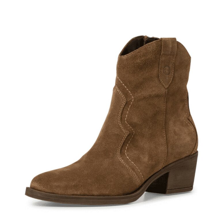 Santiags marron de la marque Tamaris pour femme. Référence : 25702-41 300 Marron . Disponible chez Chauss'Family magasin de chaussures à Issoir