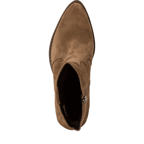 Santiags marron de la marque Tamaris pour femme. Référence : 25702-41 300 Marron . Disponible chez Chauss'Family magasin de chaussures à Issoire