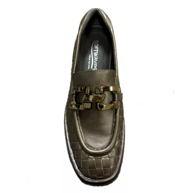 Softwaves : Mocassins tressé bronze – Image 3