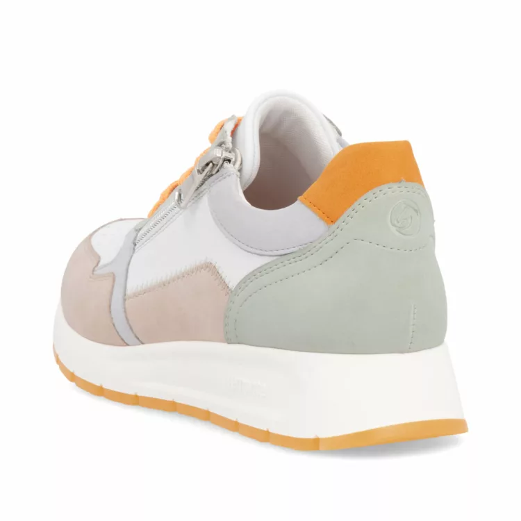 Baskets colorées pour femme de la marque Remonte. Référence D2G00-80 Multi. Disponible chez Chauss'Family magasin de chaussures à Issoire.