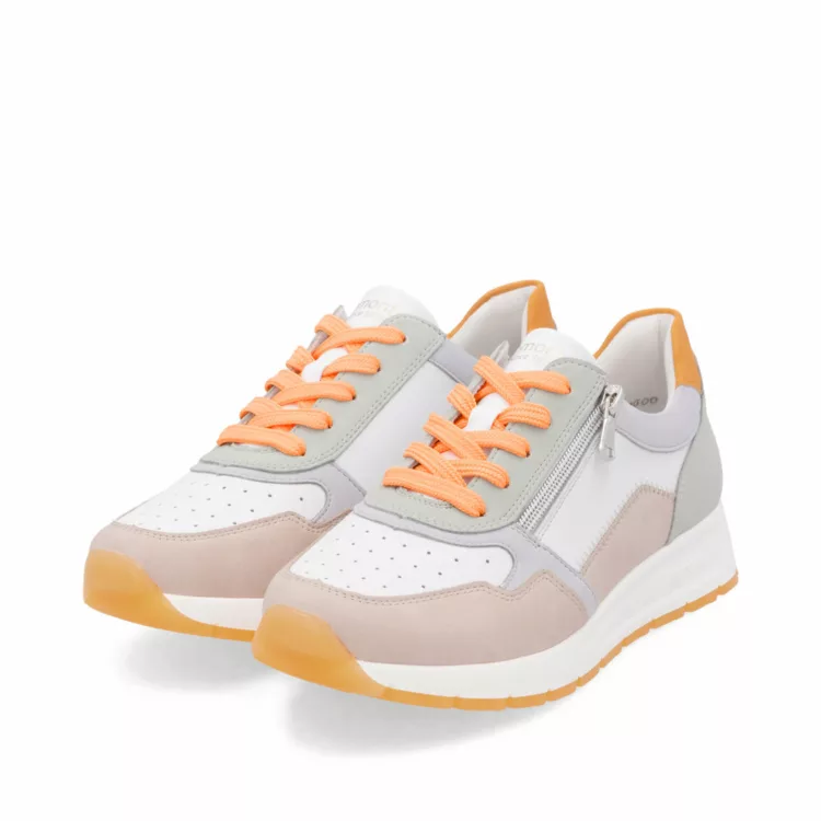 Baskets colorées pour femme de la marque Remonte. Référence D2G00-80 Multi. Disponible chez Chauss'Family magasin de chaussures à Issoire.
