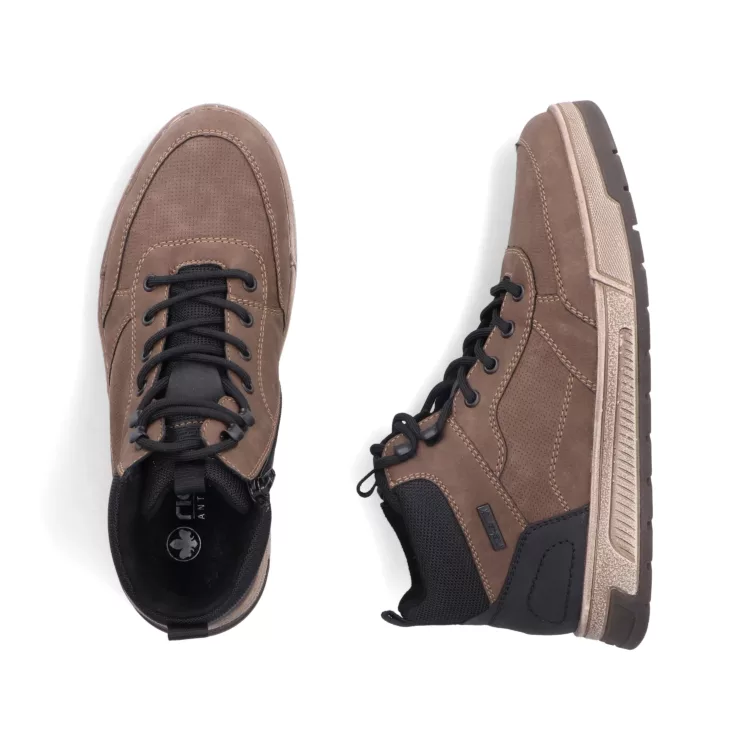 Rieker Baskets montantes chaudes marron et noir – Image 2