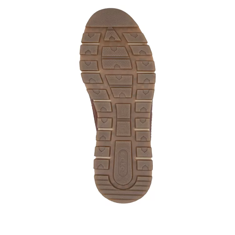 Baskets larges marron et bleu pour homme de la marque Rieker. Référence : B0507-24 Ocean. Disponible chez Chauss'Family magasin de chaussures à Issoire.