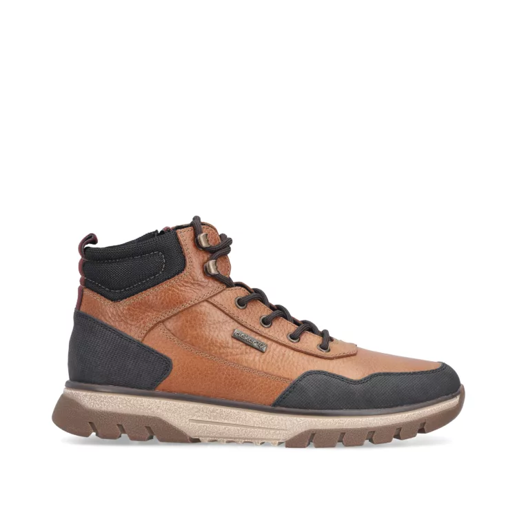 Baskets montantes chaudes de la marque Rieker. Référence : B9310-22 marron. Disponible chez Chauss'Family magasin de chaussures à Issoire.