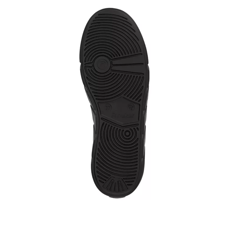 Baskets argentées à plateforme de la marque Rieker pour femme. Référence : W2601-91 Métallique. Disponible chez Chauss'Family magasin de chaussures Issoire.