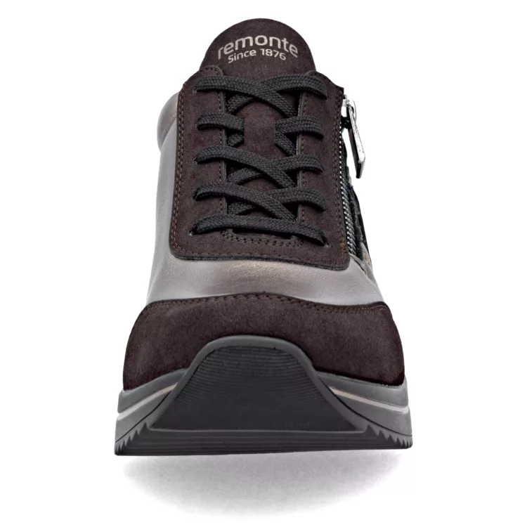 Baskets bronze et léopard pour femme de la marque Remonte. Référence D0T09-91 Bronze. Disponible chez Chauss'Family magasin de chaussures à Issoire.