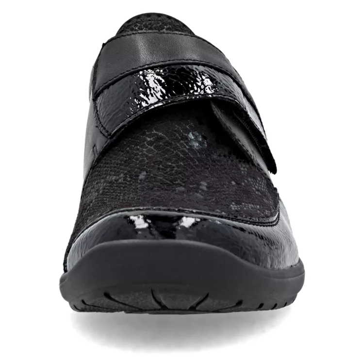 Chaussures noires à velcro pour femme marque Remonte. Référence R7600-00 Black. Disponible chez Chauss'Family magasin de chaussures Issoire.