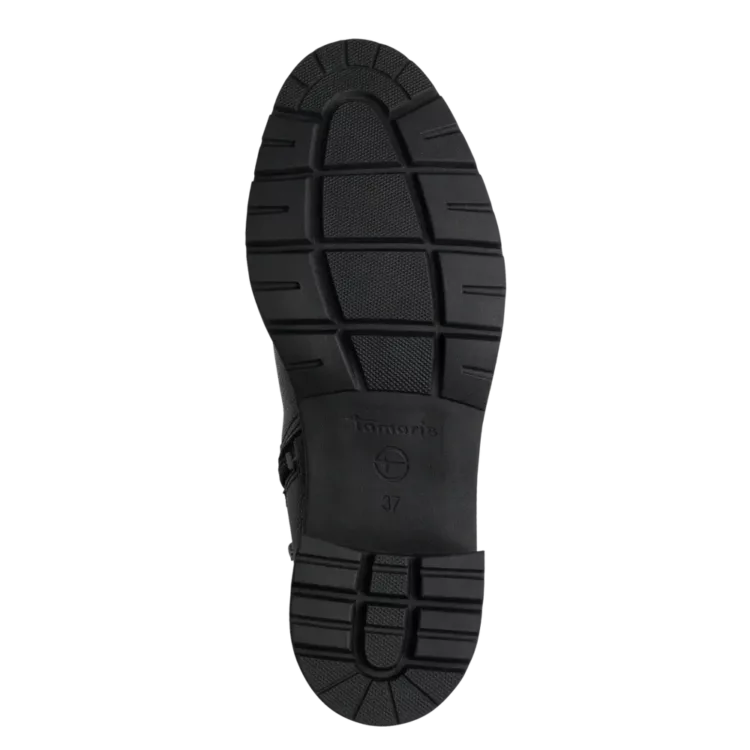Bottines chelsea à talons de la marque Tamaris pour femme. Référence : 25456-43 915 Pewter. Disponible chez Chauss'Family magasin de chaussures à Issoire.