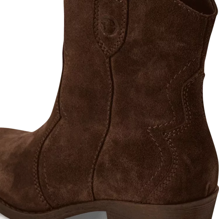 Santiags chocolat de la marque Tamaris pour femme. Référence : 25702-41 304 Mocca . Disponible chez Chauss'Family magasin de chaussures à Issoire.