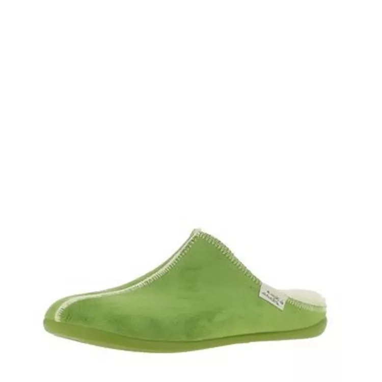 Mules chaudes vertes La maison de l'espadrille pour femme. Référence : 6031 vert. Disponible chez Chauss'Family magasin de chaussures à Issoire.