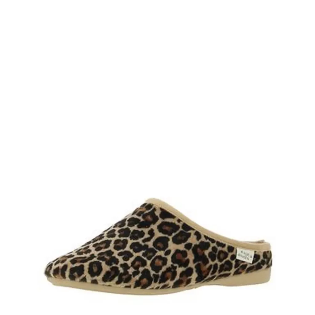 Mules motif Léopard La maison de l'espadrille pour femme. Référence 6061 Léopard. Disponible chez Chauss'Family magasin de chaussures à Issoire.