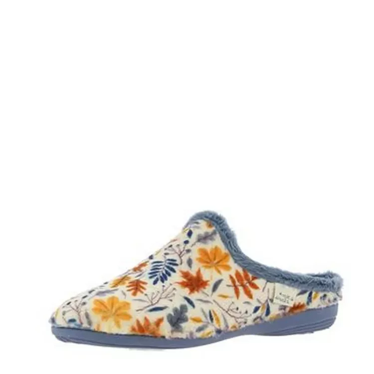 Mules automnales La maison de l'espadrille pour femme. Référence 6206 Bleu. Disponible chez Chauss'Family magasin de chaussures à Issoire.