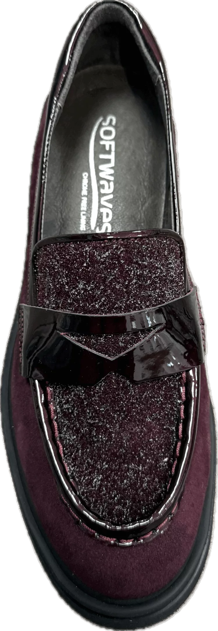 Mocassins bordeaux crantés de la marque Softwaves. Référence 9.20.05/001 Burgundy. Disponible chez Chauss'Family magasin de chaussures à Issoire.
