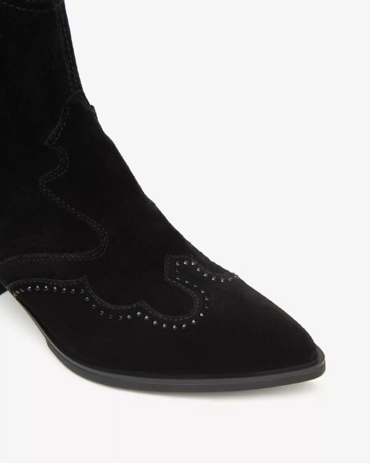 Santiags noires de la marque NeroGiardini pour femme. Référence : I513912D 100 Nero. Disponible chez Chauss'Family magasin de chaussures à Issoire.