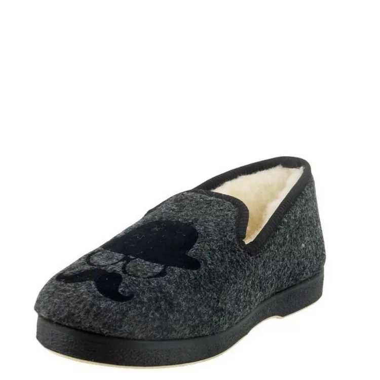 Charentaises Calodavid pour homme de la marque Semelflex. Référence : Calodavid gris. Disponible chez Chauss'Family magasin de chaussures à Issoire.