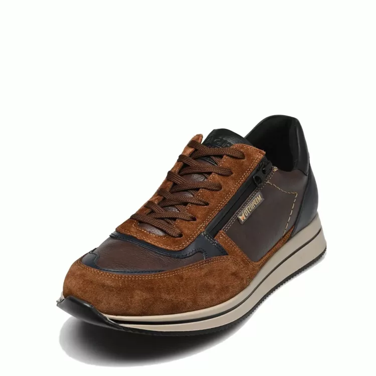 Baskets Gilford marron marque Mephisto, référence Gilford  3658 1551 Brown. Disponible chez Chauss'Family magasin de chaussures à Issoire.