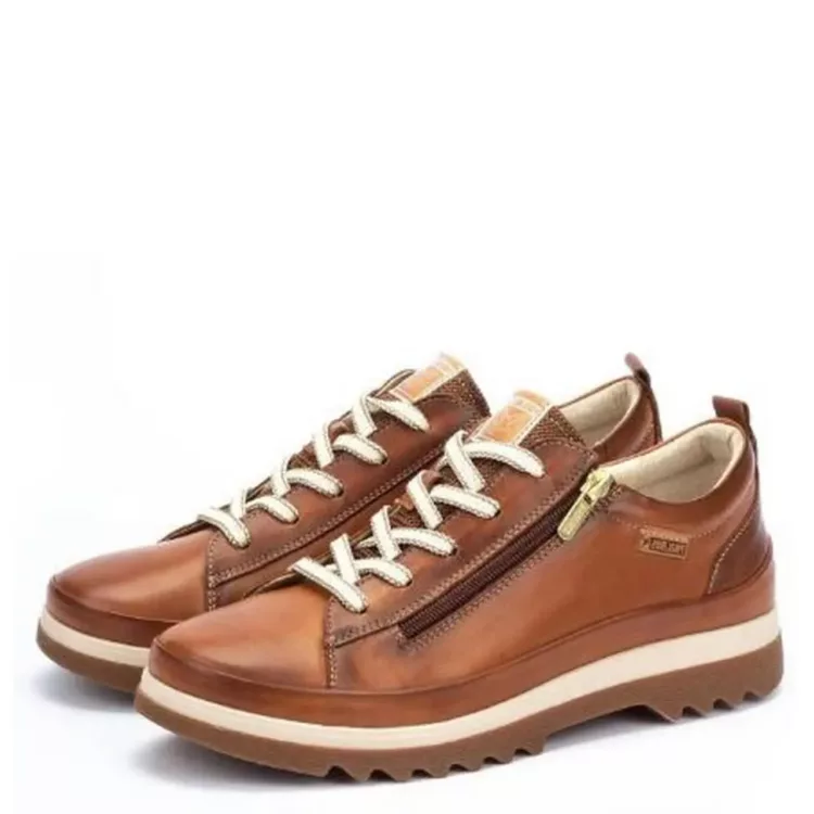 Chaussures marron pour femme marque Pikolinos. Référence Vigo W3W-6979 Brandy. Disponible chez Chauss'Family magasin de chaussures à Issoire.