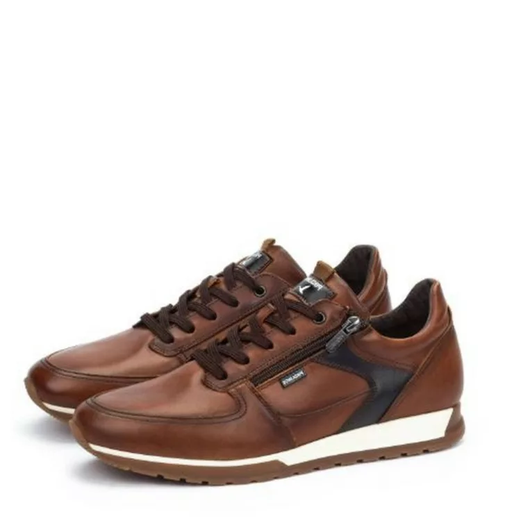 Baskets marron Cordoba pour homme de la marque Pikolinos. Référence : M5N-6362C1 Cuero. Disponible chez Chauss'Family magasin chaussures Issoire.