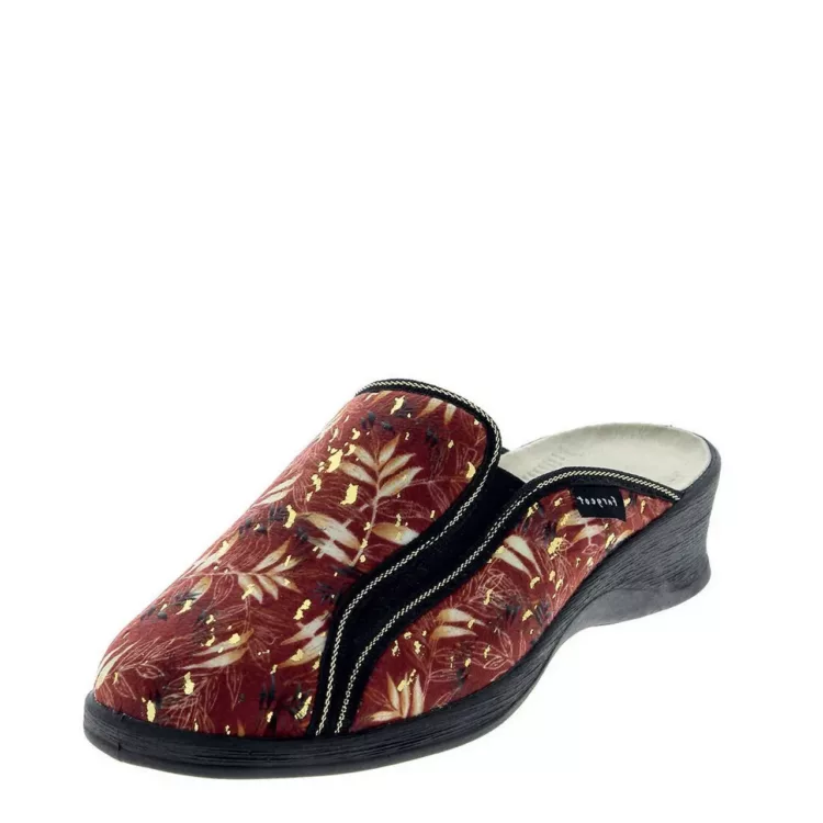 Mules bordeaux à talons de la marque Fargeot pour femme. Référence Zabou Bordeaux. Disponible chez Chauss'Family magasin de chaussures à Issoire.