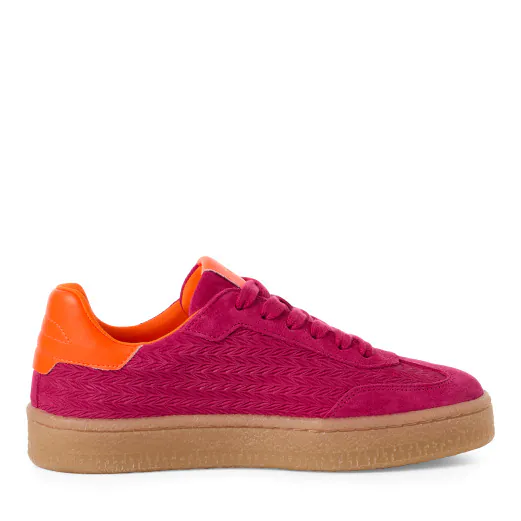 Baskets fuchsia Tamaris pour femme. Référence : 23723-44 5b3 PNK/Neon. Disponible chez Chauss'Family magasin de chaussures à Issoire.