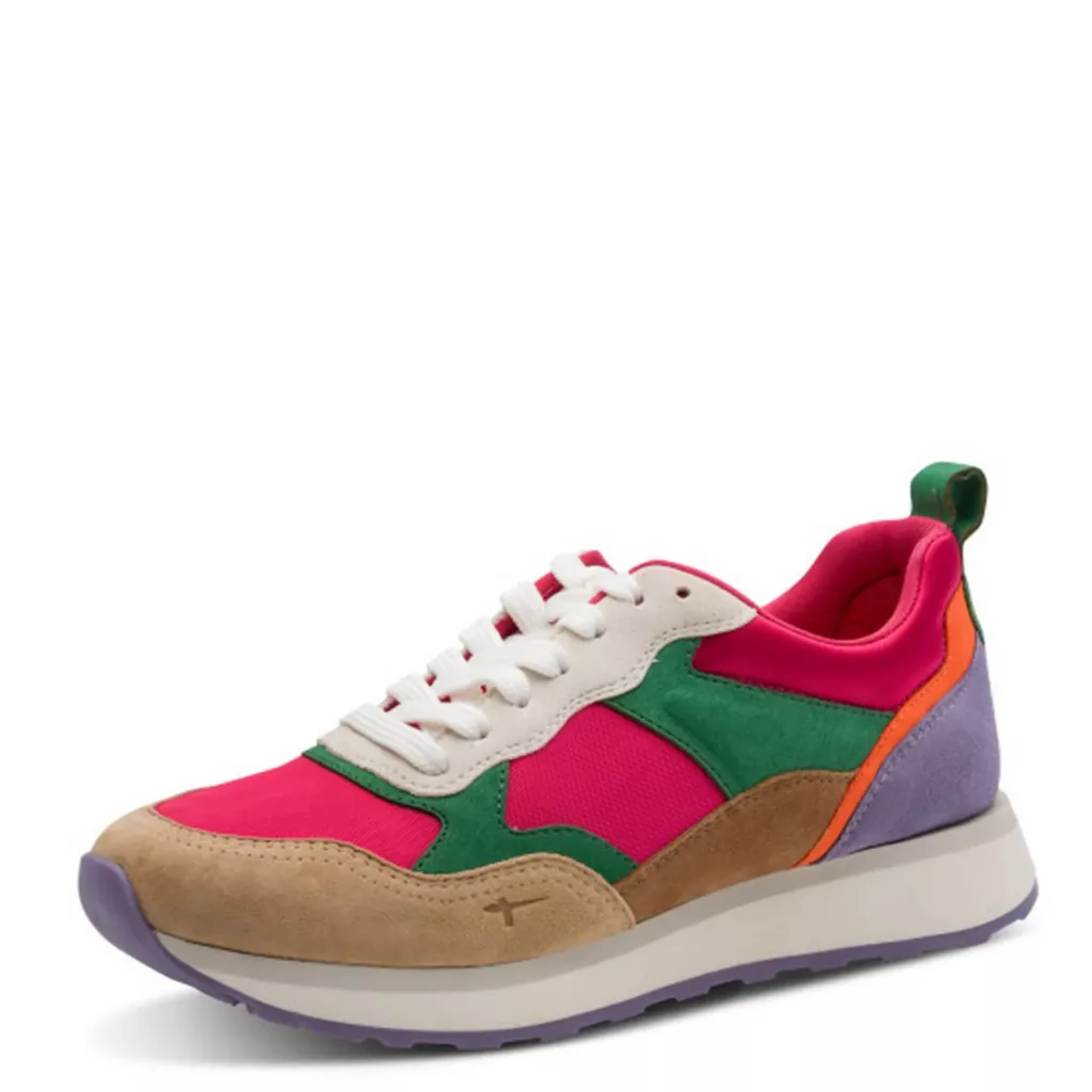 Baskets colorées Tamaris pour femme. Référence : 23741-43 902 Multicolor. Disponible chez Chauss'Family magasin de chaussures à Issoire.