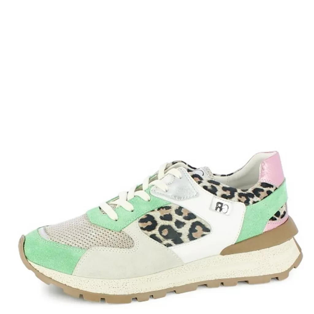 Baskets pastel léopard pour femme Geo Reino. Référence : Speci vel léopard. Disponible chez Chauss'Family magasin de chaussures à Issoire.