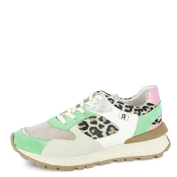 Baskets pastel léopard pour femme Geo Reino. Référence : Speci vel léopard. Disponible chez Chauss'Family magasin de chaussures à Issoire.