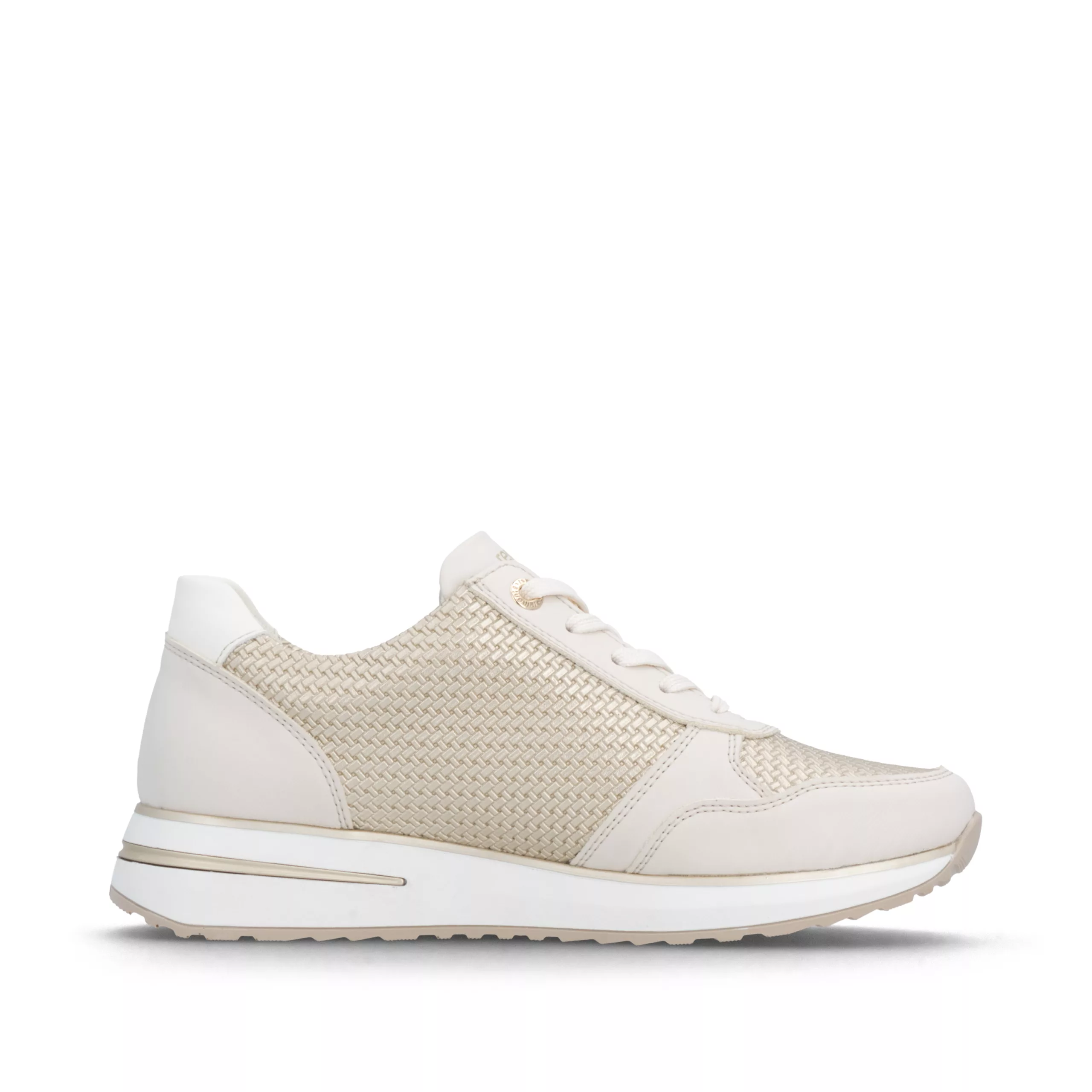 Baskets beiges Remonte pour femme. Référence D1G08-60 Beige. Disponible chez Chauss'Family magasin de chaussures à Issoire.