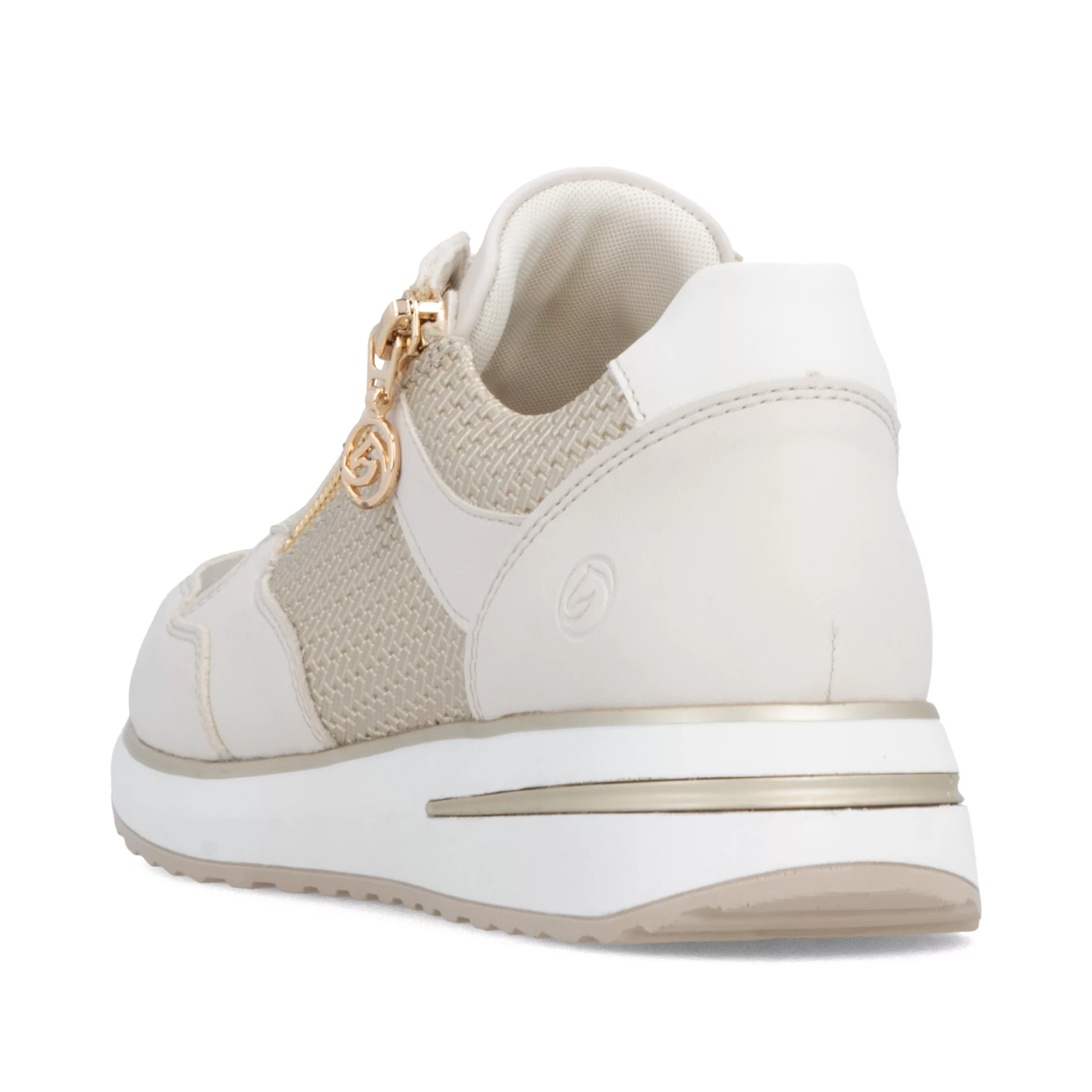 Baskets beiges Remonte pour femme. Référence D1G08-60 Beige. Disponible chez Chauss'Family magasin de chaussures à Issoire.