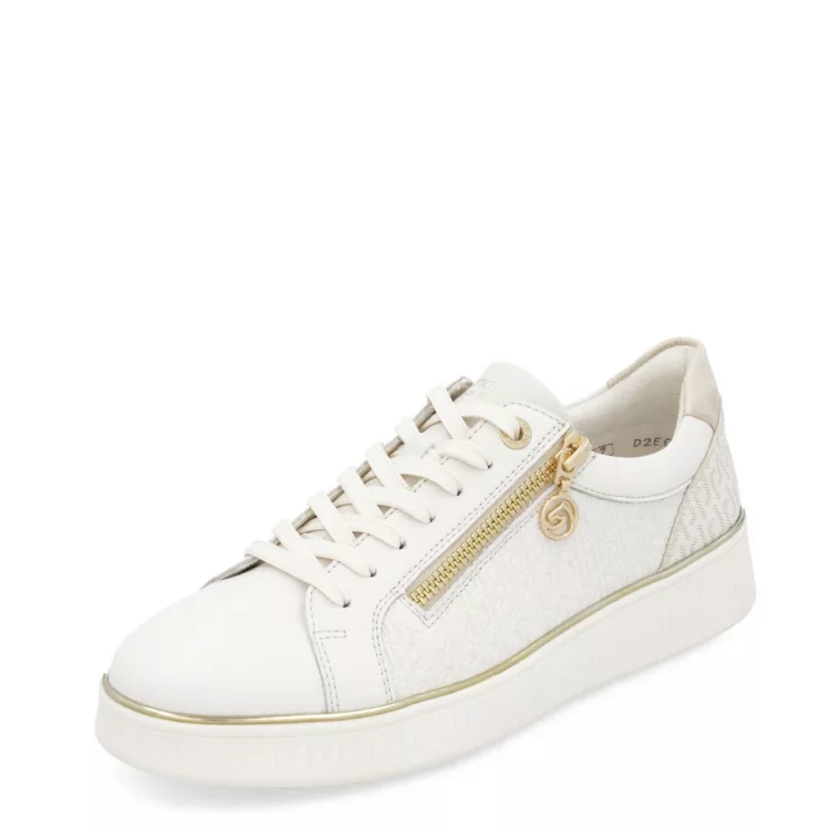 Baskets beiges Remonte pour femme. Référence D2E00-80 Beige. Disponible chez Chauss'Family magasin de chaussures Issoire.