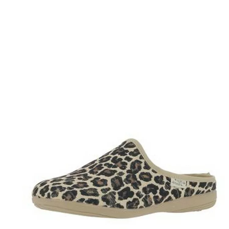 Mules motif léopard La maison de l'espadrille. Référence 2038 Léopard. Disponible chez Chauss'Family magasin de chaussures à Issoire.
