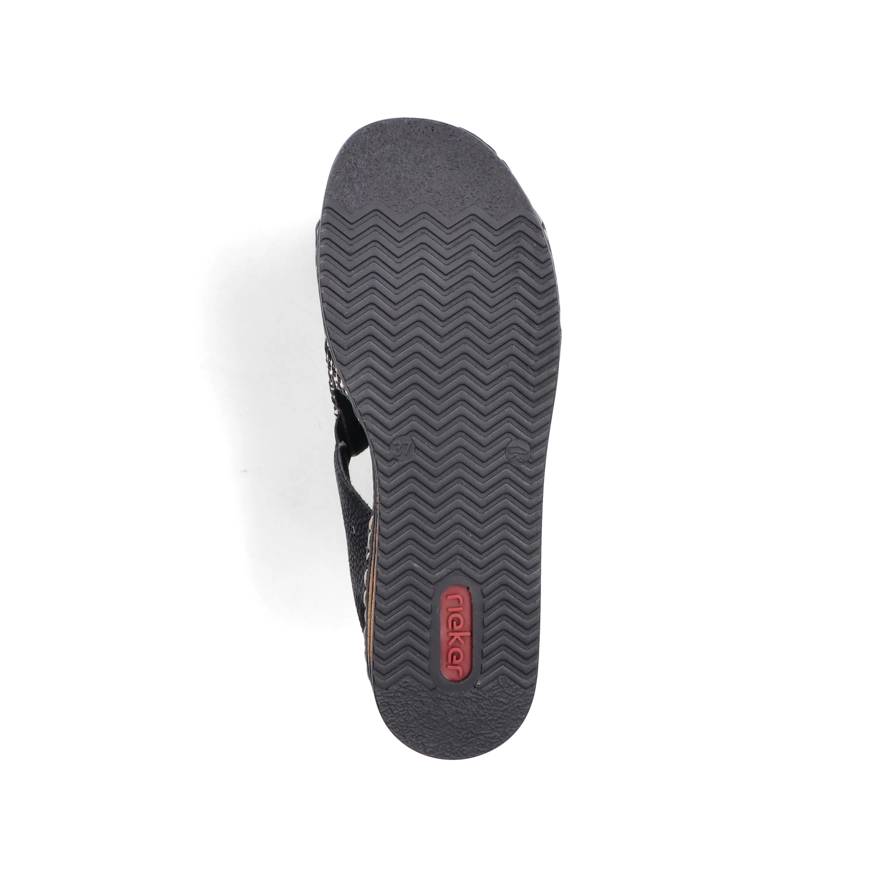 Sandales noires Rieker pour femme. Référence 61971-00 Noir . Disponible chez Chauss'Family magasin de chaussures pour femme.