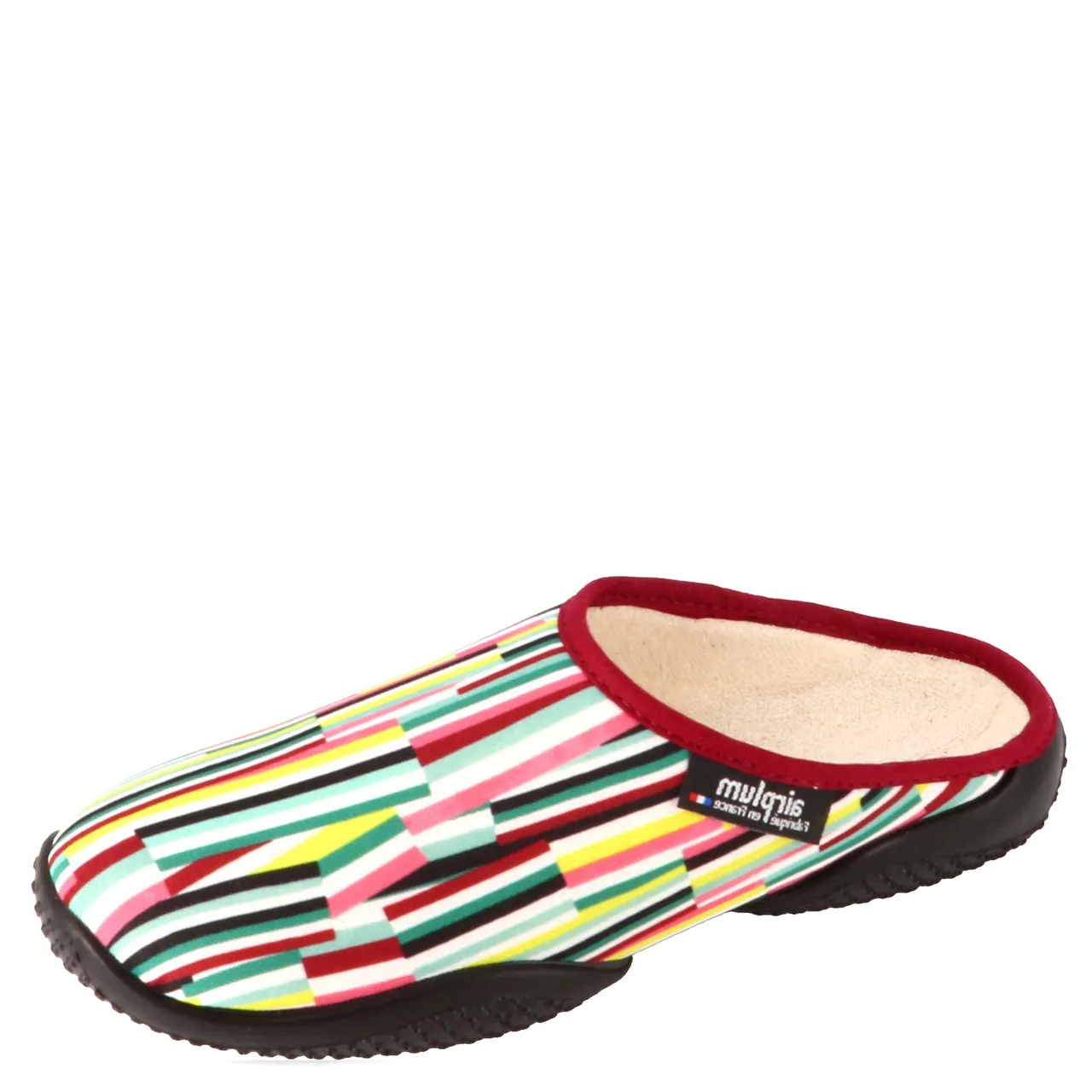 Mules multicolore pour femme de la marque Airplum. Référence : Balien Multicolore. Disponible chez Chauss'Family Issoire magasin de chaussures à Issoire.