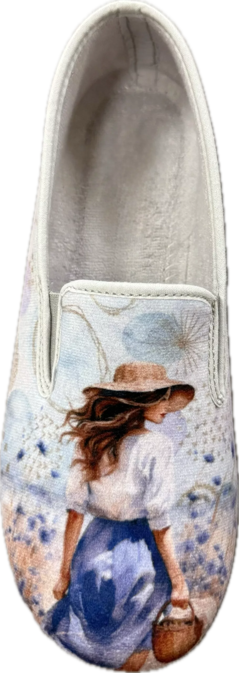 Pantoufles sans-gêne La maison de l'espadrille. Référence 2011 Gris. Disponible chez Chauss'Family magasin de chaussures à Issoire.