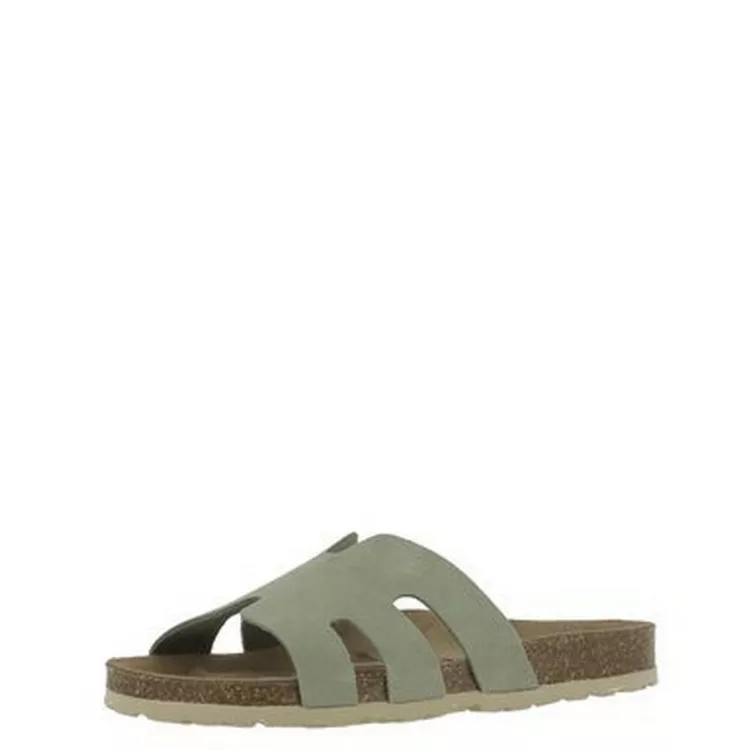 Mules vert sauge La maison de l'espadrille pour femme. Référence : 3496 Pistache. Disponible chez Chauss'Family magasin de chaussures à Issoire.