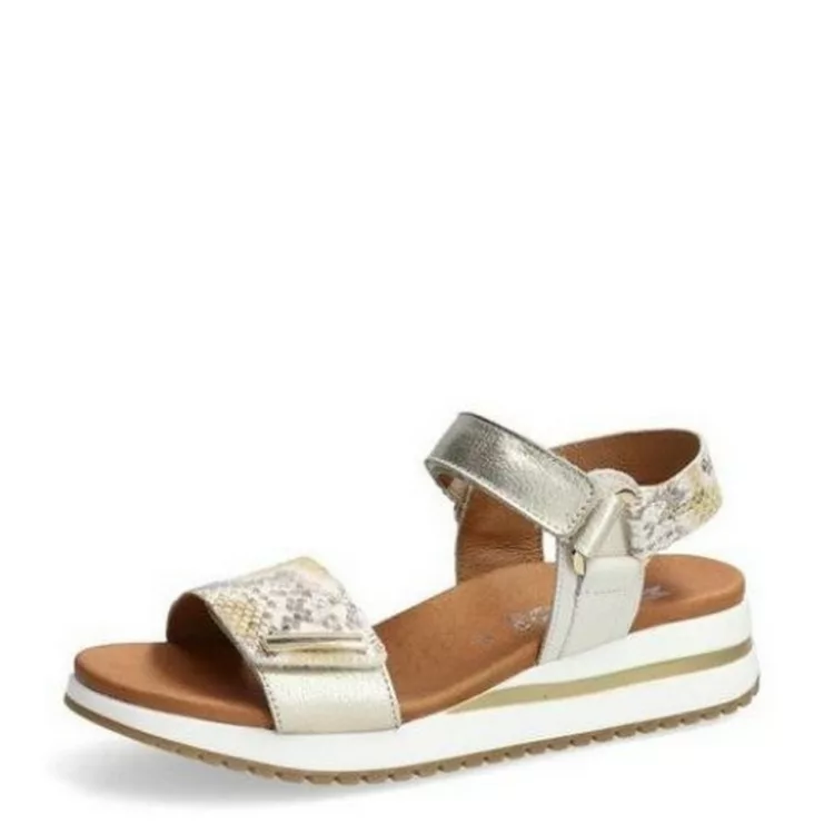 Sandales Or et Boa Mephisto pour femme. Référence : Jeanie Boa Gold . Disponible chez Chauss'Family magasin de chaussures à Issoire.