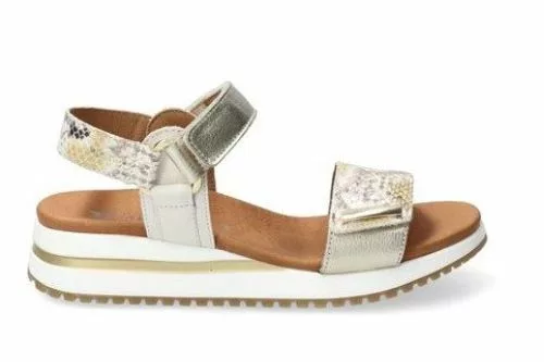 Sandales Or et Boa Mephisto pour femme. Référence : Jeanie Boa Gold . Disponible chez Chauss'Family magasin de chaussures à Issoire.