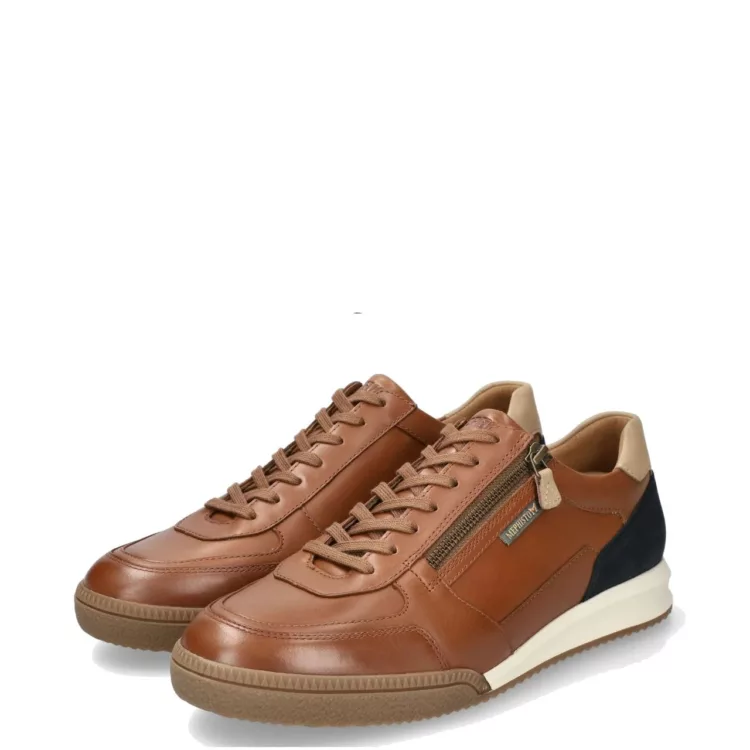 Baskets Endrik marron marque Mephisto. Référence : Hazelnut  6135 25513. Disponible chez Chauss'Family magasin de chaussures à Issoire.