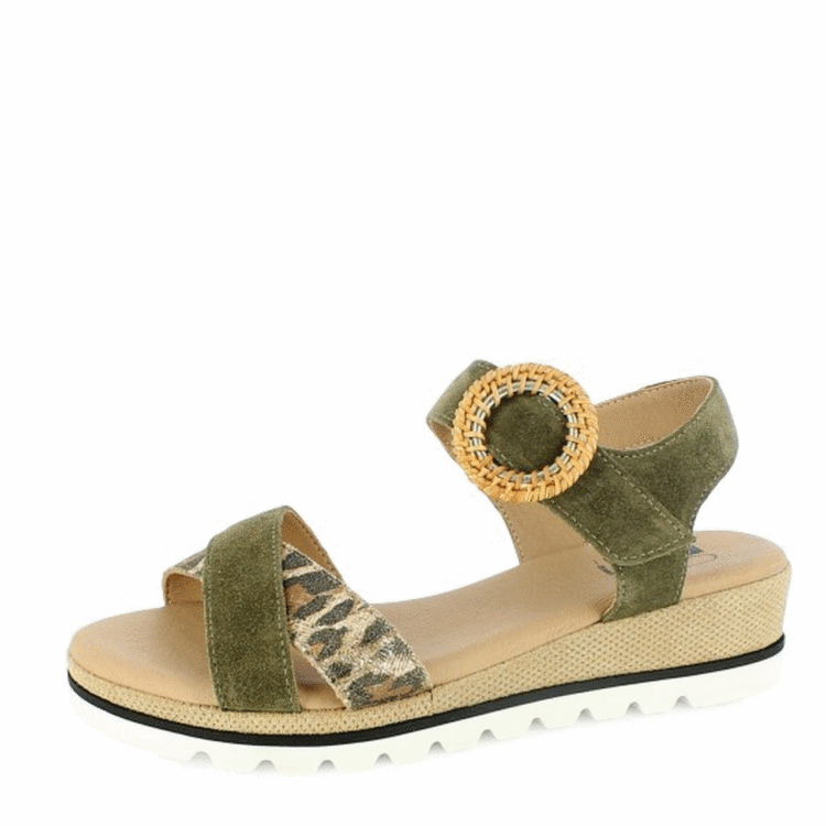 r femme de la marque GR Geo Reino. Référence : Magnabe Kaki . Disponible chez Chauss'Family magasin de chaussures à Issoire.